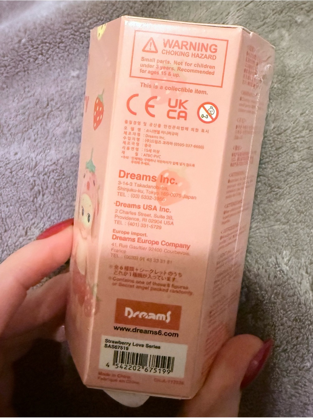 New Sealed Sonny Angel Strawberry Love - Picture 2 of 2